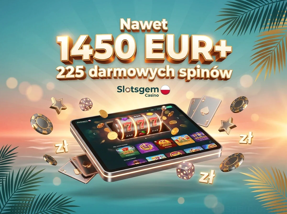 Nawet 1450 EUR+ 225 darmowych spinów